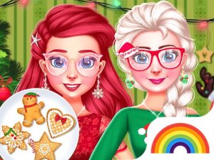 BFF Christmas Cookie Challenge Online Dress-Up Game