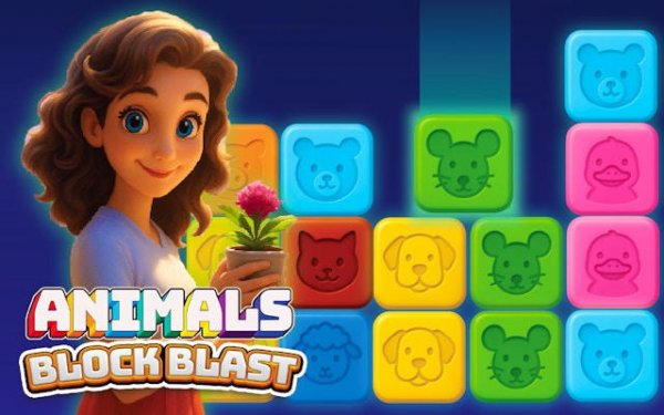 Animals Block Blast Puzzle Game Online