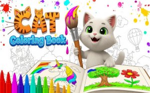 Cat Coloring Book: Relaxing Drawing Game Online