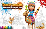 Desert Animals Coloring Book for Kids - Free Coloring Game