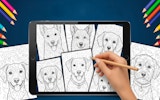 Dog Coloring Book for Adults - Relaxing Drawing & Art Game Online