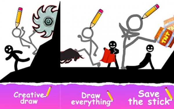 Draw 2 Save: Stickman Puzzle Drawing Game Online
