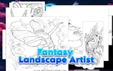 Fantasy Landscape Artist - Digital Coloring & Art Game