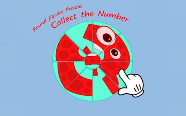 Round Jigsaw Puzzle - Collect the Number Game Online