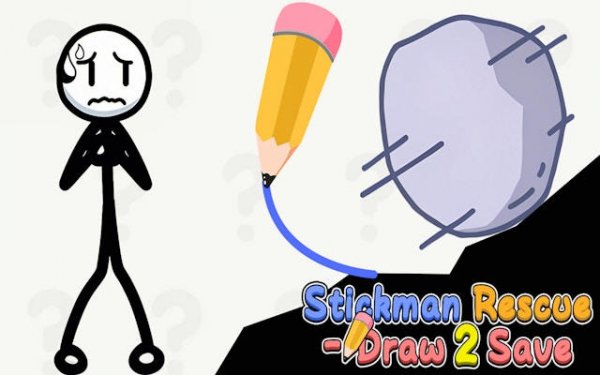 Stickman Rescue Draw 2 Save: Puzzle Game Online