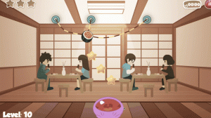 Nom Nom Yum Sushi Chef Arcade Game