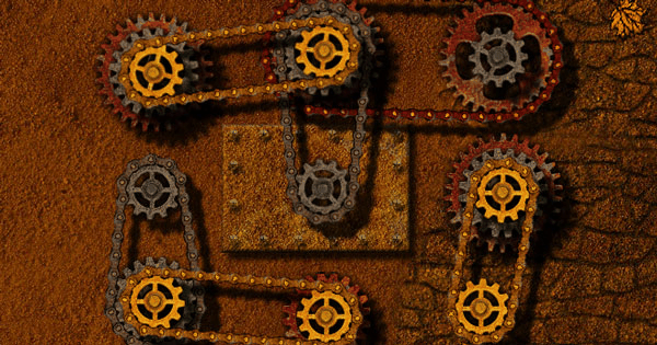 Gears and Chains Puzzle Game